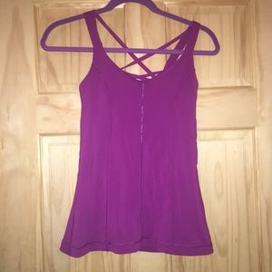 Lululemon Happy Strappy Tank Top Purple